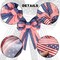 Large 4th of July Patriotic Wreath Bow – Oversized American Flag Bow with Blue Stars – Red and White Bunting Decor for Front Door, Mailbox & Porch – USA 250th Anniversary Outdoor Weather-Resistant Ornament (1 Pack)